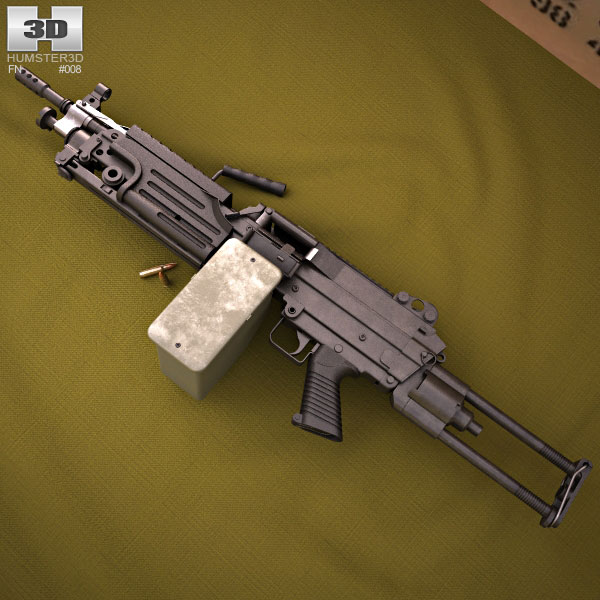 M249 LMG Modello 3D