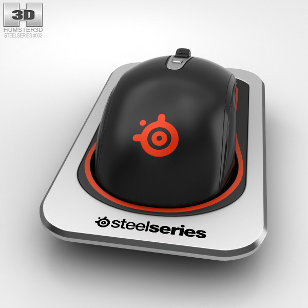 SteelSeries Sensei Бездротова лазерна миша 3D модель