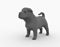Shar Pei Puppy Low Poly 3D模型