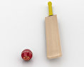 Mazza da cricket e palla Modello 3D