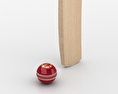 Крикетная бита и мяч 3D модель
