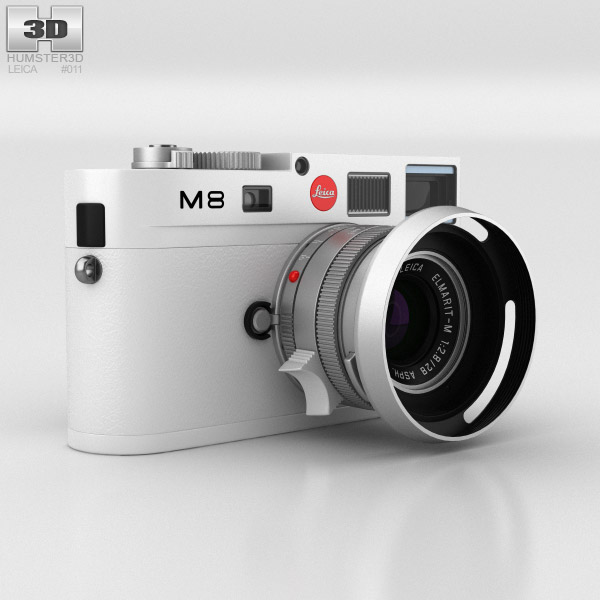 Leica M8 Blanc Modèle 3D