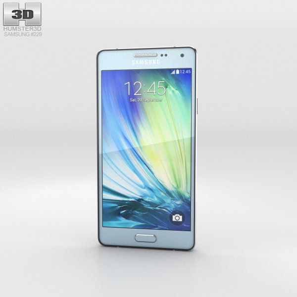 Samsung Galaxy A3 Light Blue 3D-Modell