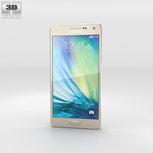 Samsung Galaxy A5 Champagne Gold 3Dモデル