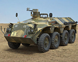 DAF YP-408装甲兵員輸送車 3Dモデル