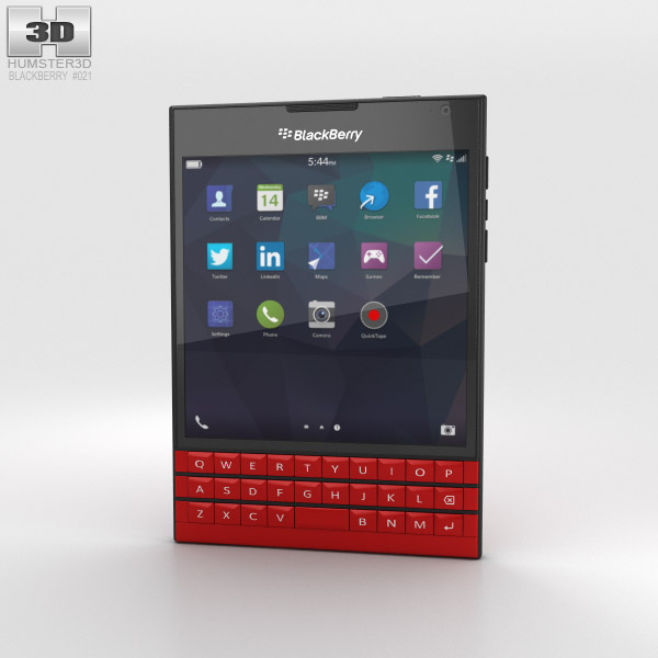 BlackBerry Passport Red Modelo 3d