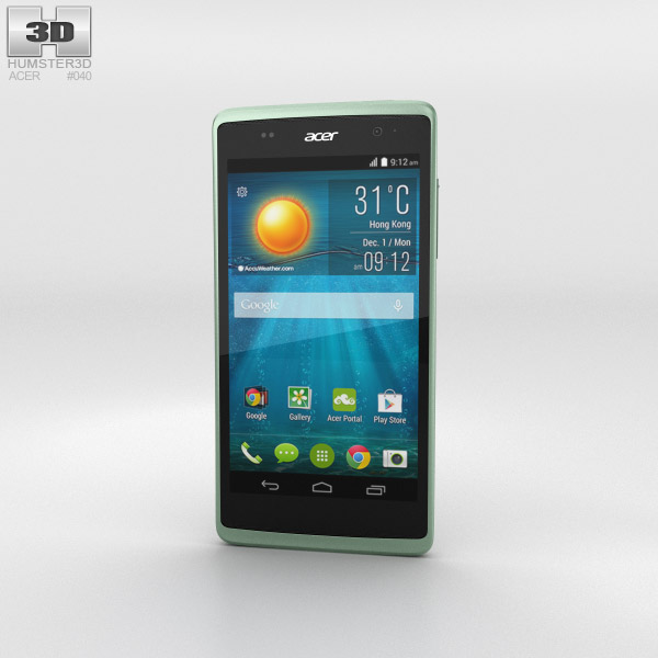 Acer Liquid Z500 Aquamarine Green 3D model