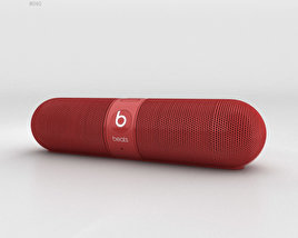 Beats Pill 2.0 Wireless Speaker Red 3D model