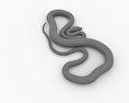 Common Python Low Poly 3D-Modell