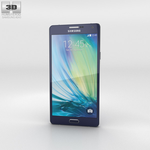 Samsung Galaxy A7 Midnight Black 3D модель