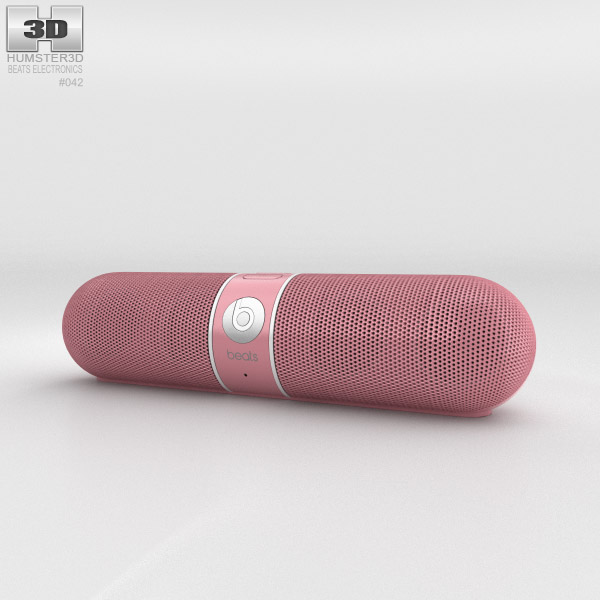 Beats Pill 2.0 Wireless Speaker Nicki Pink 3D model