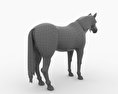 American Quarter Horse Low Poly 3D-Modell