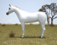 Arabian Horse Low Poly Modèle 3d