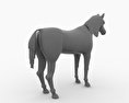 Arabian Horse Low Poly Modèle 3d