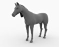 Arabian Horse Low Poly 3D 모델 