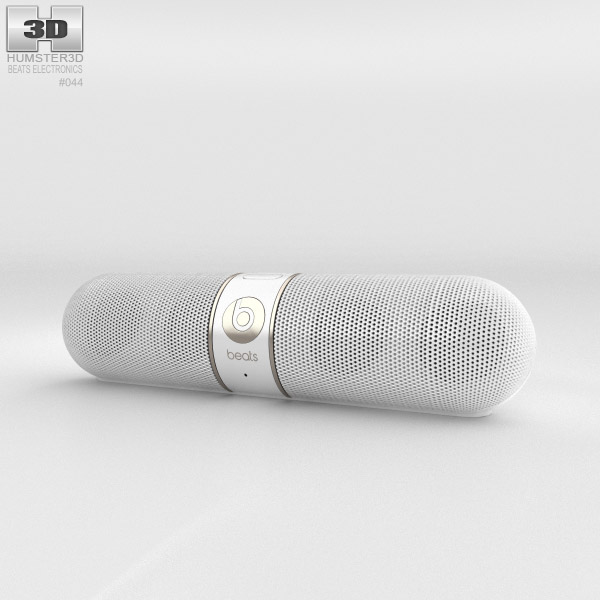 Beats Pill 2.0 Wireless Speaker Gold 3D model