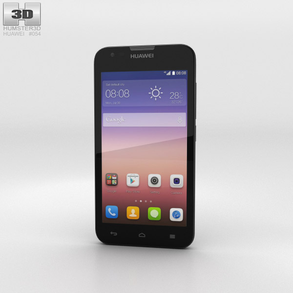 Huawei Ascend Y550 Black 3D модель