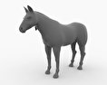 Thoroughbred Low Poly 3D模型