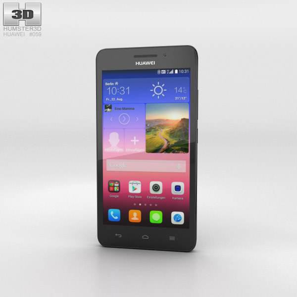 Huawei Ascend G620S Black 3D модель