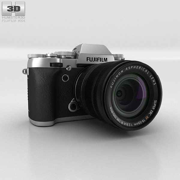 Fujifilm X-T1 Silver 3D 모델 