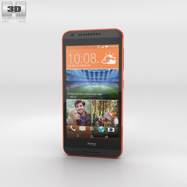 HTC Desire 620G Saffron Gray 3D модель