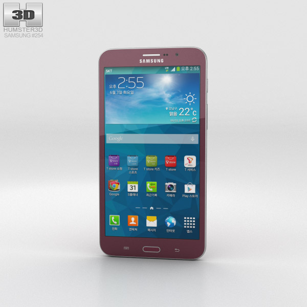 Samsung Galaxy W Red 3Dモデル