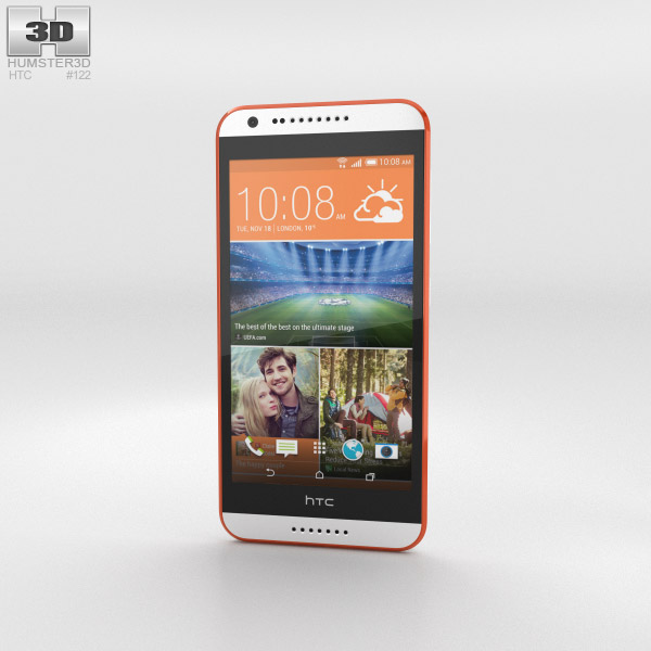 HTC Desire 620G Tangerine White 3D модель