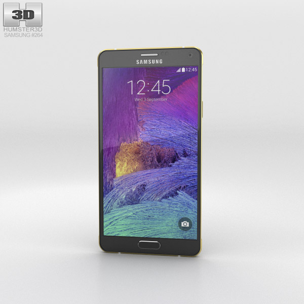 Samsung Galaxy Note 4 Gold Edition 3D模型