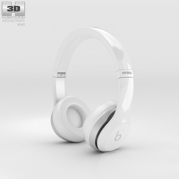 Beats by Dr. Dre Solo2 Wireless Headphones White 3D model
