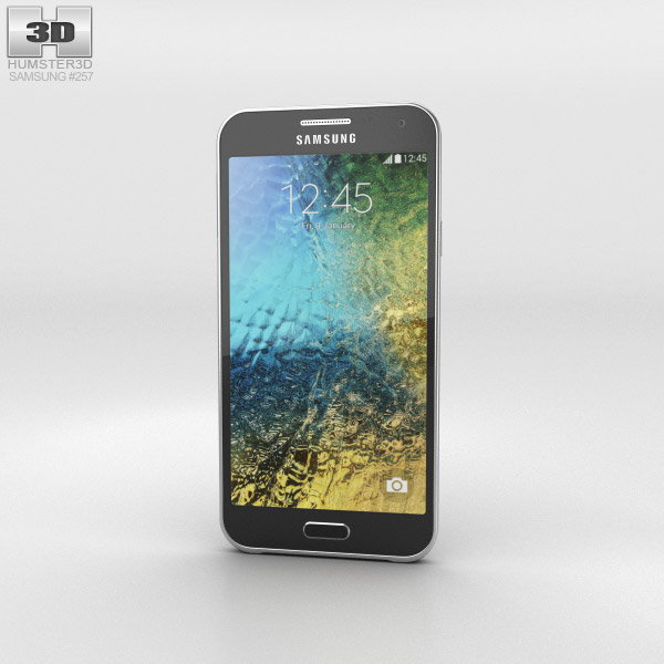 Samsung Galaxy E5 黒 3Dモデル