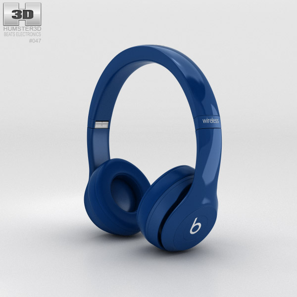 Beats by Dr. Dre Solo2 Wireless Headphones Blue 3D model