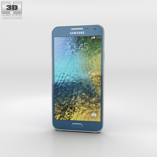 Samsung Galaxy E5 Blue 3D 모델 