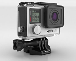 GoPro HERO4 黑色的 3D模型