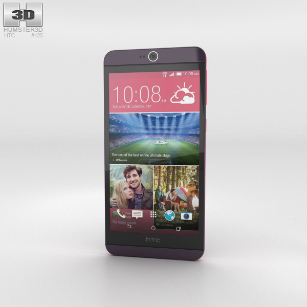 HTC Desire 826 Purple Dark 3D model