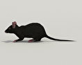 Mouse Black Low Poly 3D-Modell