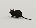 Mouse Black Low Poly 3D модель