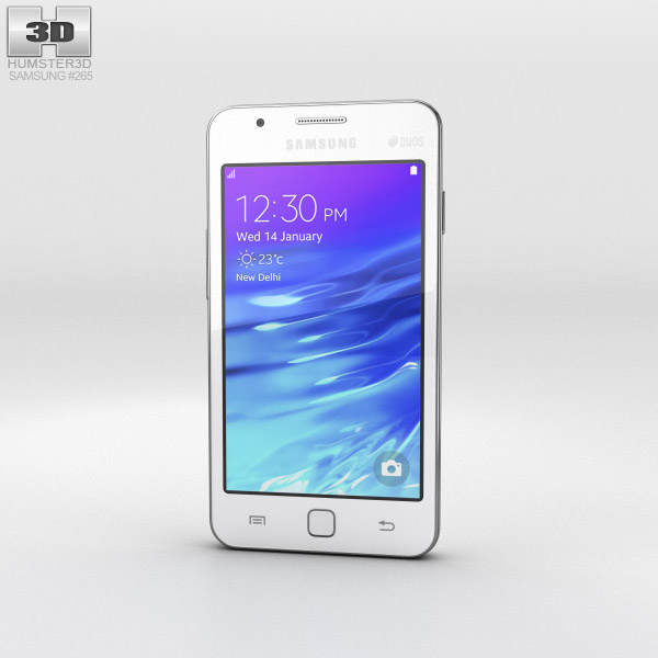 Samsung Z1 Branco Modelo 3d