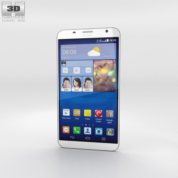 Huawei Ascend GX1 White 3D модель