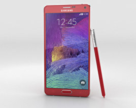 Samsung Galaxy Note 4 Velvet Red 3D 모델 
