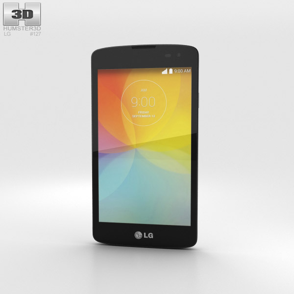 LG F60 White 3D 모델 