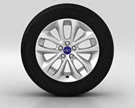 Ford Kuga Wheel 17 inch 002 3D model