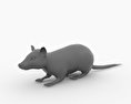 Black Rat Low Poly 3d model