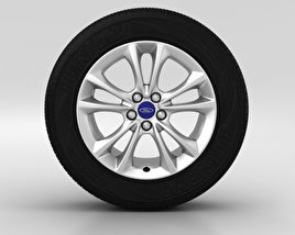 Ford Kuga Wheel 17 inch 004 3D model