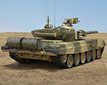 T-90 3D-Modell Rückansicht