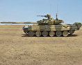 T-90 Modèle 3d vue de côté