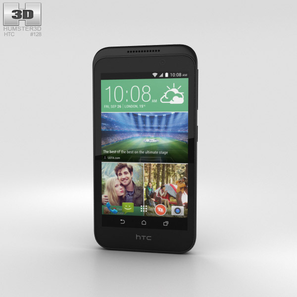 HTC Desire 320 Meridian Gray 3D model