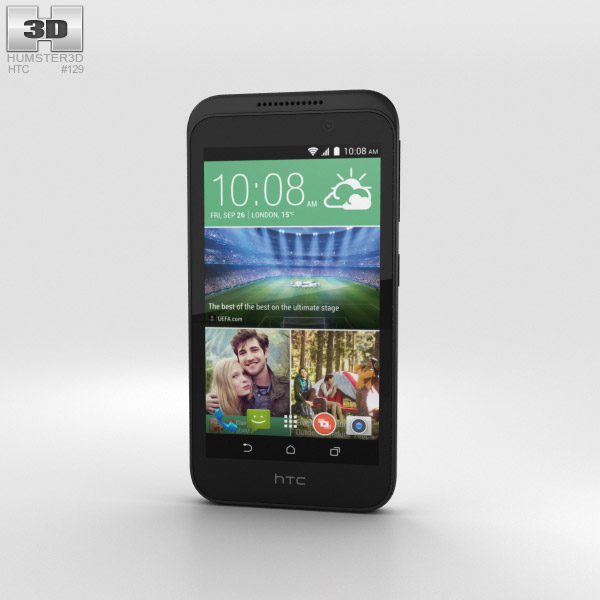 HTC Desire 320 Vanilla White Modello 3D