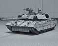 T-84U Oplot 3D-Modell wire render