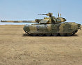 T-84U Oplot Modello 3D vista laterale