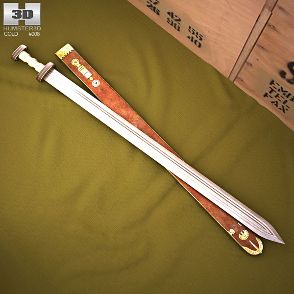 Spatha Roman sword 3D model